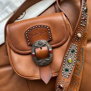 Golden Goose Small Rodeo Bag in leather with decorative studs